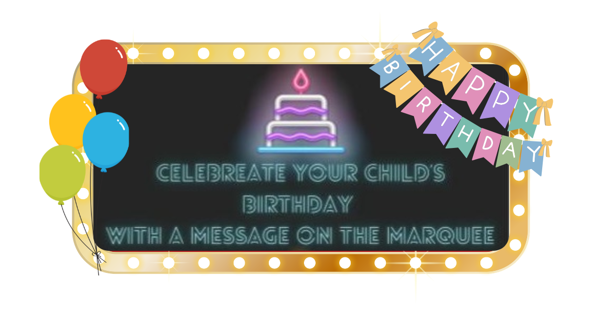 Birthday Marquee Fundraiser