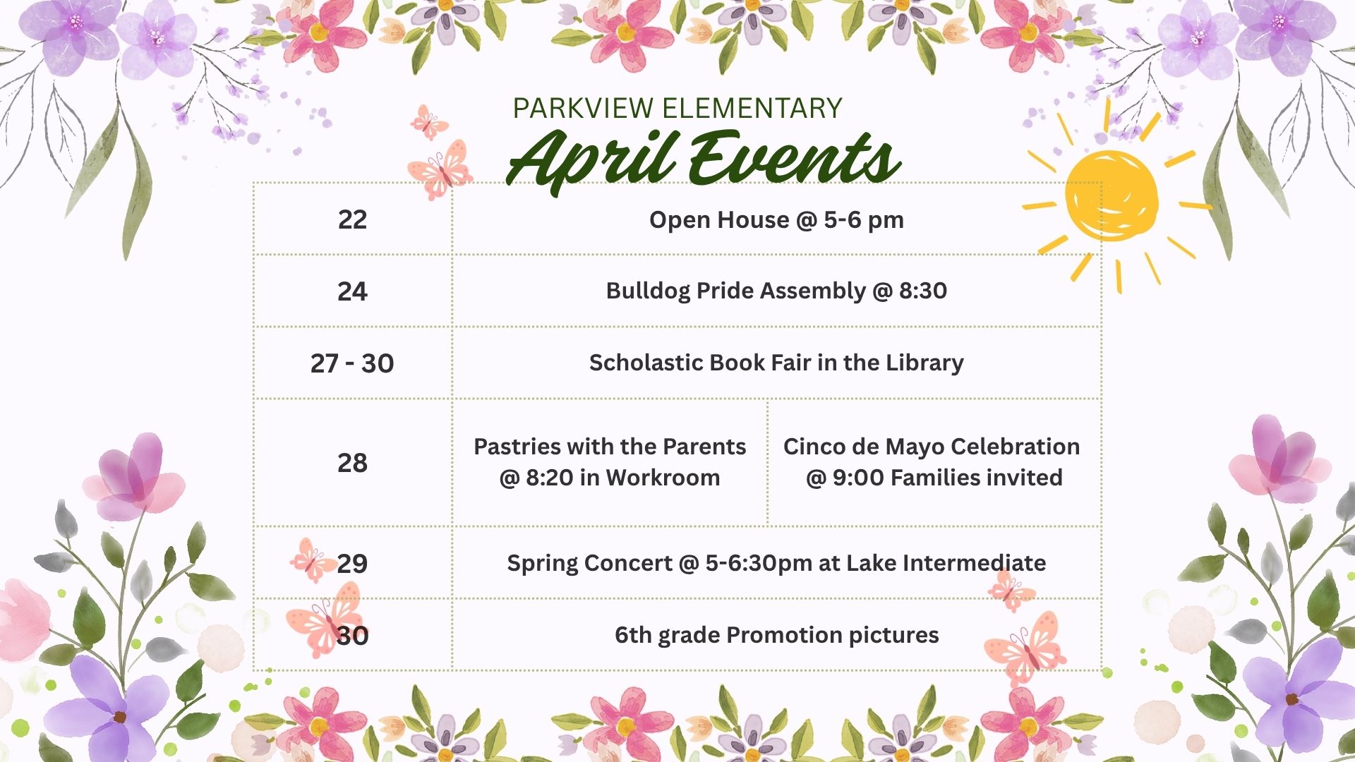 April Events