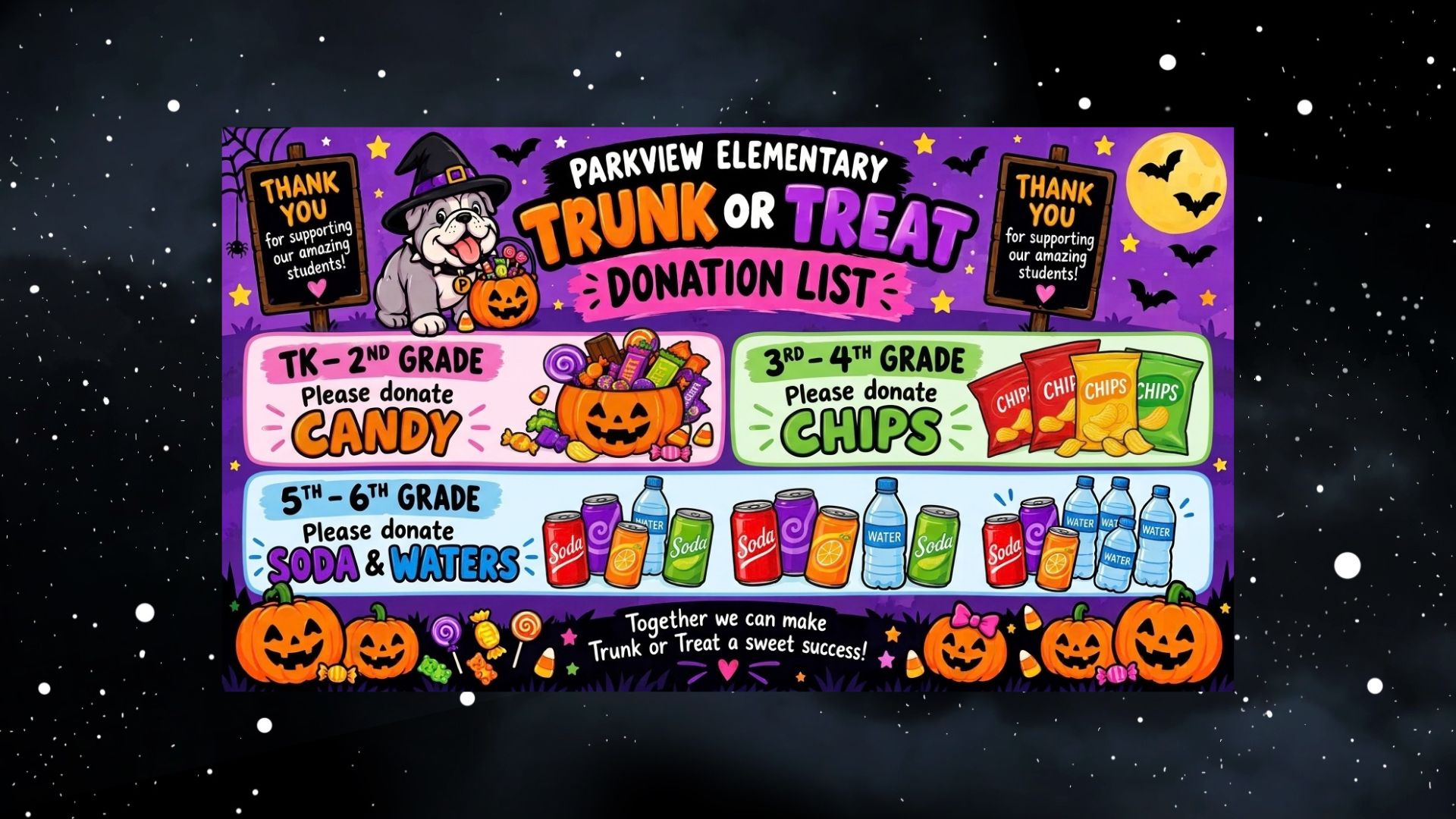 Trunk or Treat Donations